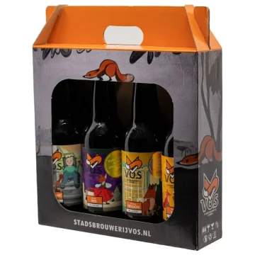 Vos Bier Cadeauverpakking 4 Flessen